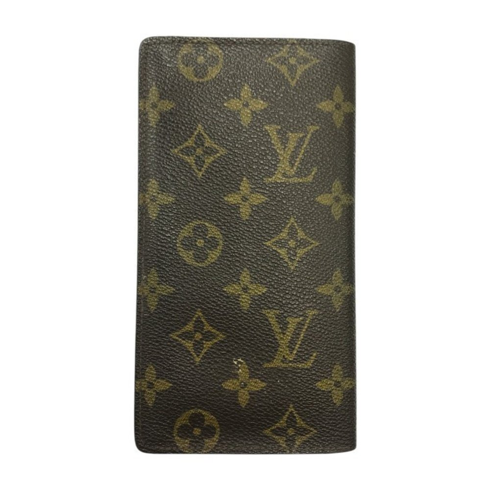 LOUIS VUITTON Louis Vuitton Monogram Porte Carte Credit Long Wallet Men's Brown - Picture 2 of 9